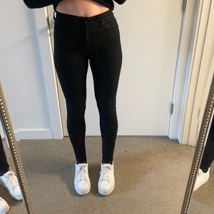 Rage and bone black jeans, size 25